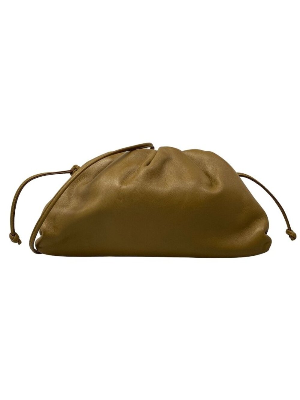 Bottega Veneta Shoulder Bag the Pouch Beige Leather